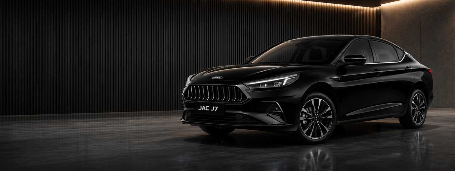 JAC J7 in a dark studio, part of the YESSURE fleet